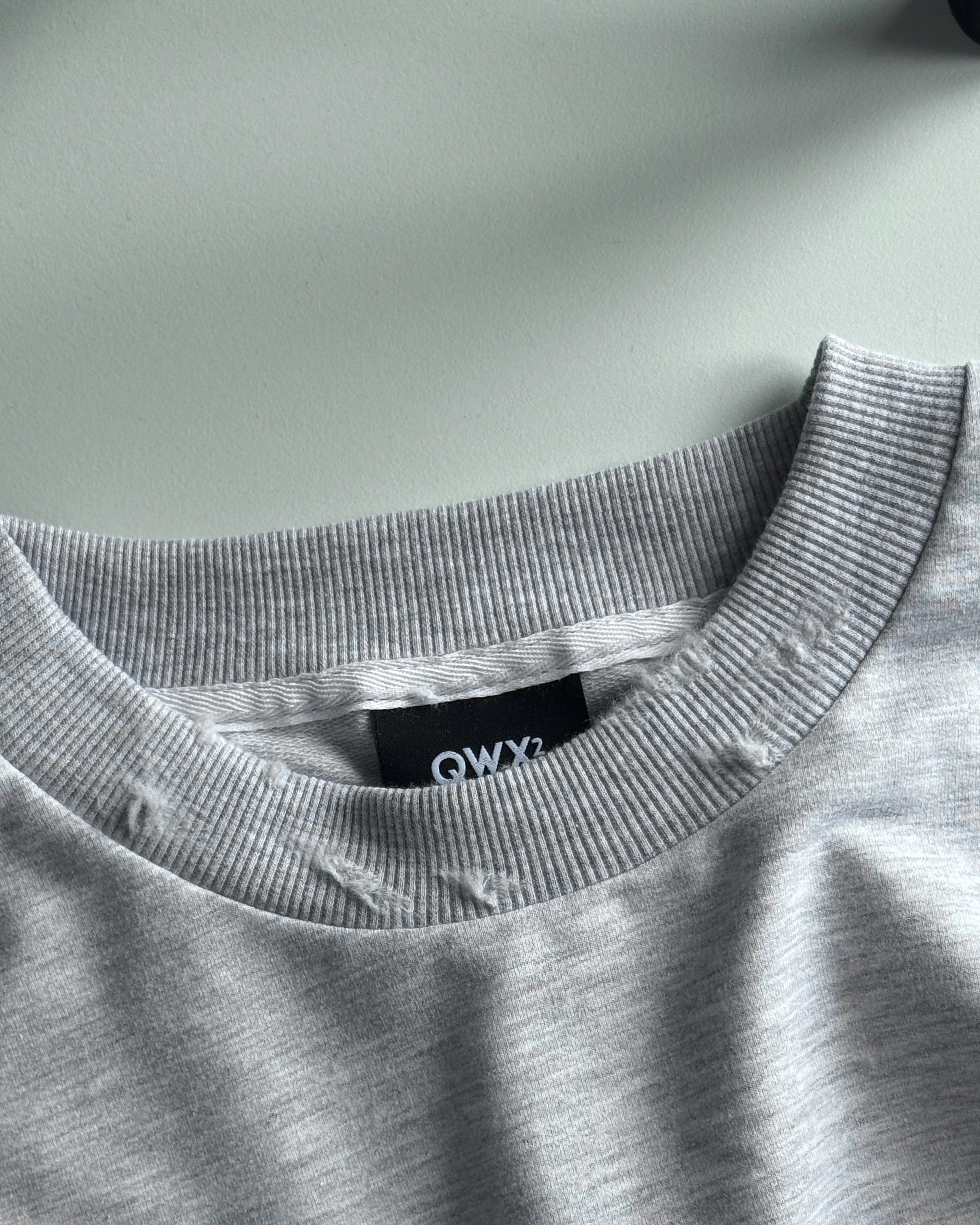 Conjunto de 2 piezas para hombre: camiseta urbana + pantalón de chándal ancho gris melange urbano