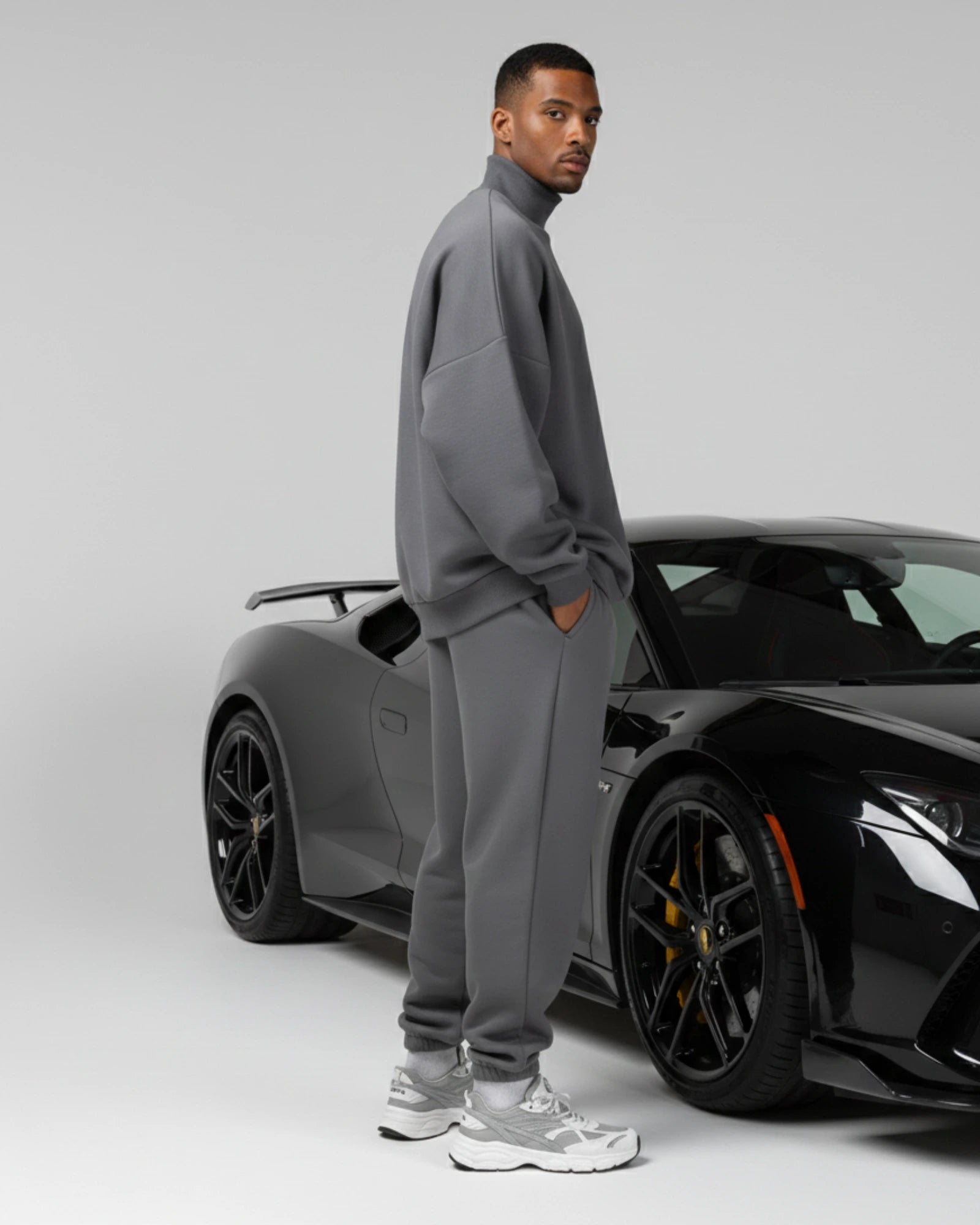 2-Piece Men Set: Sweater Eternity + Sweatpants Eternity - Grey