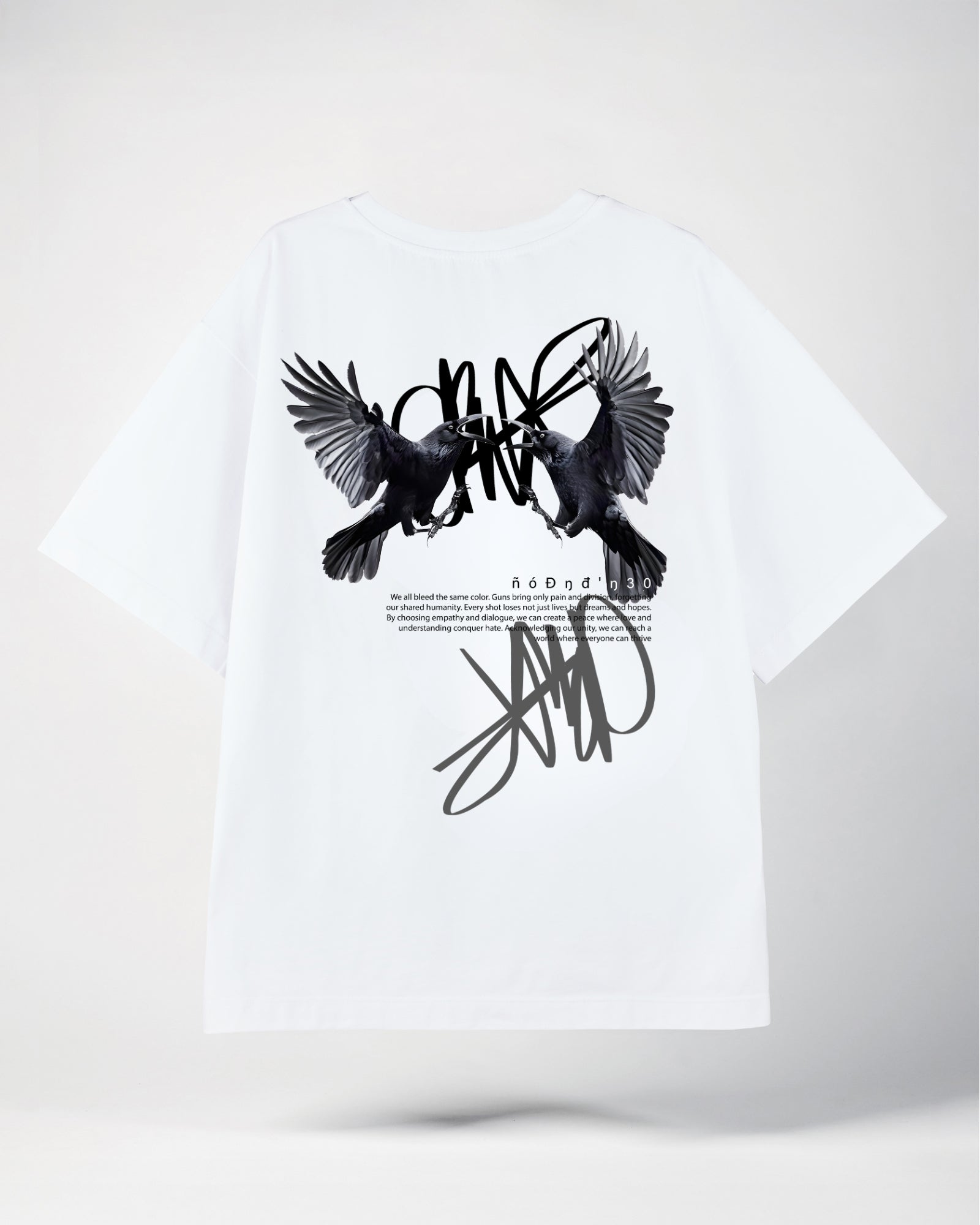 T-shirt BLACK WINGS – White