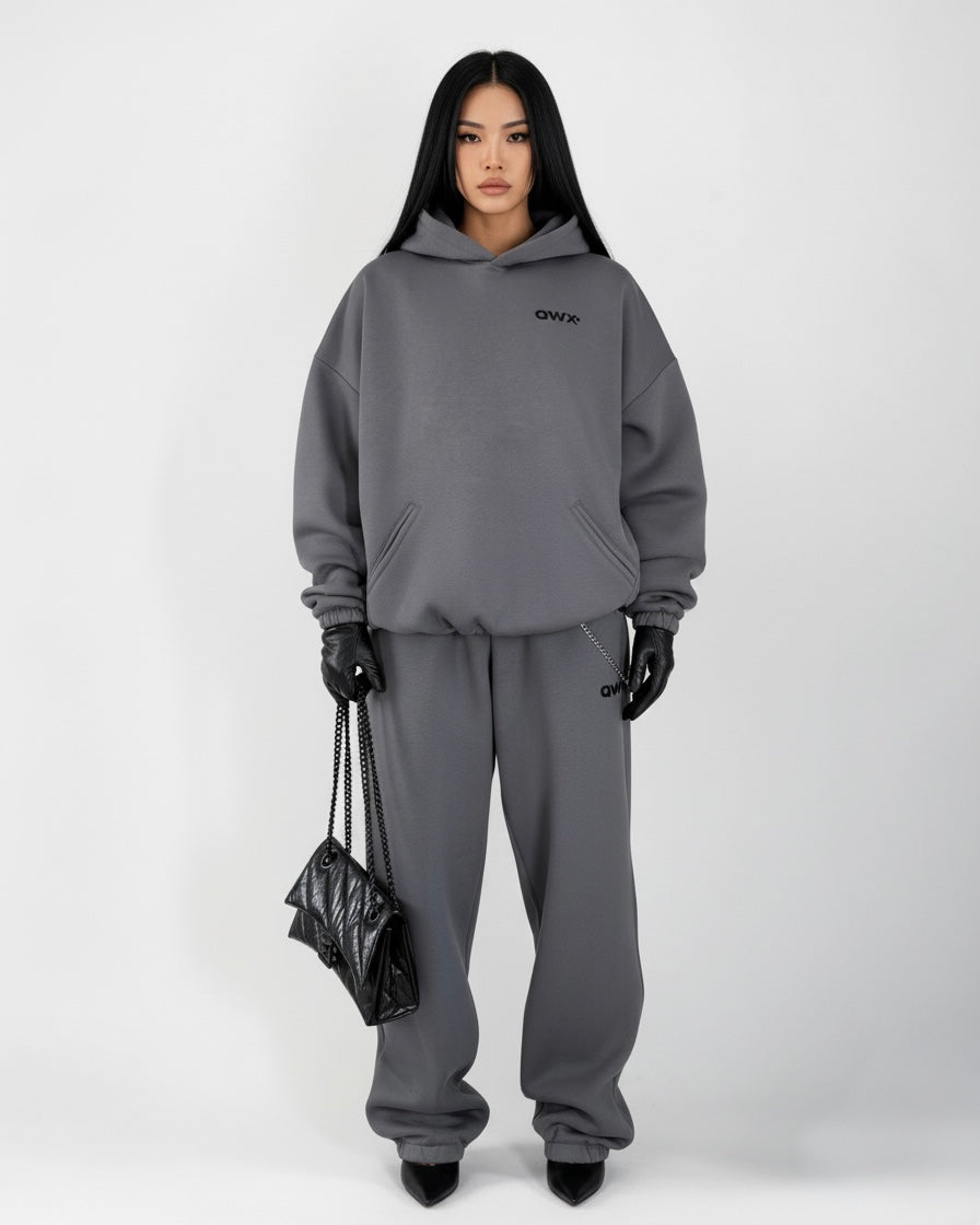 Sudadera con capucha Core Eternity – Gris