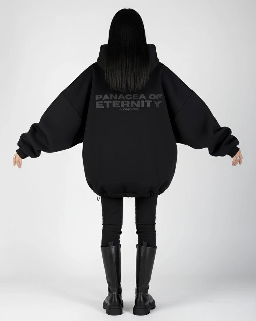 Felpa con cappuccio Core Eternity – Nero