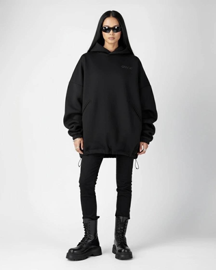 Felpa con cappuccio Core Eternity – Nero