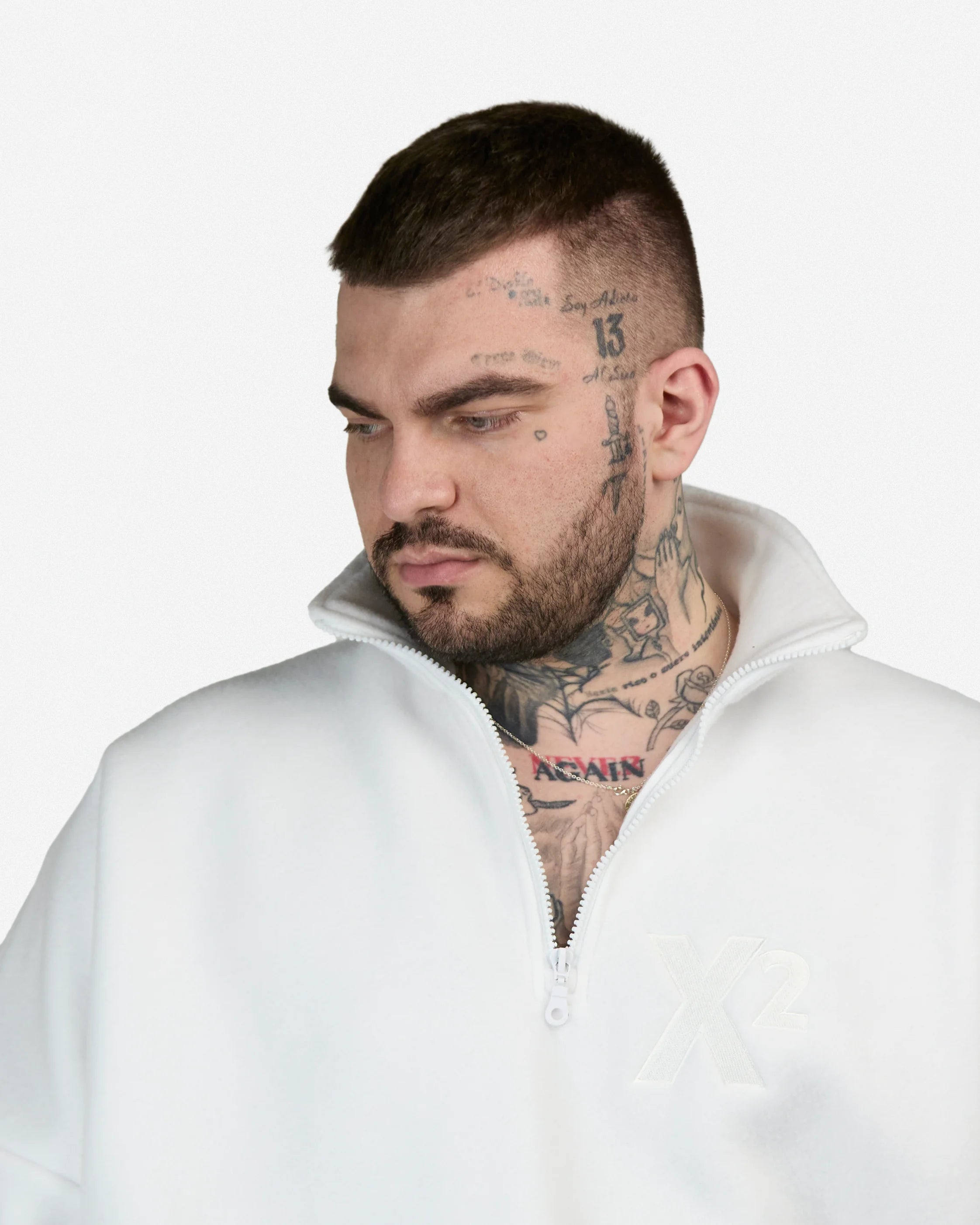 Sweater Fleece X2 Signal – White