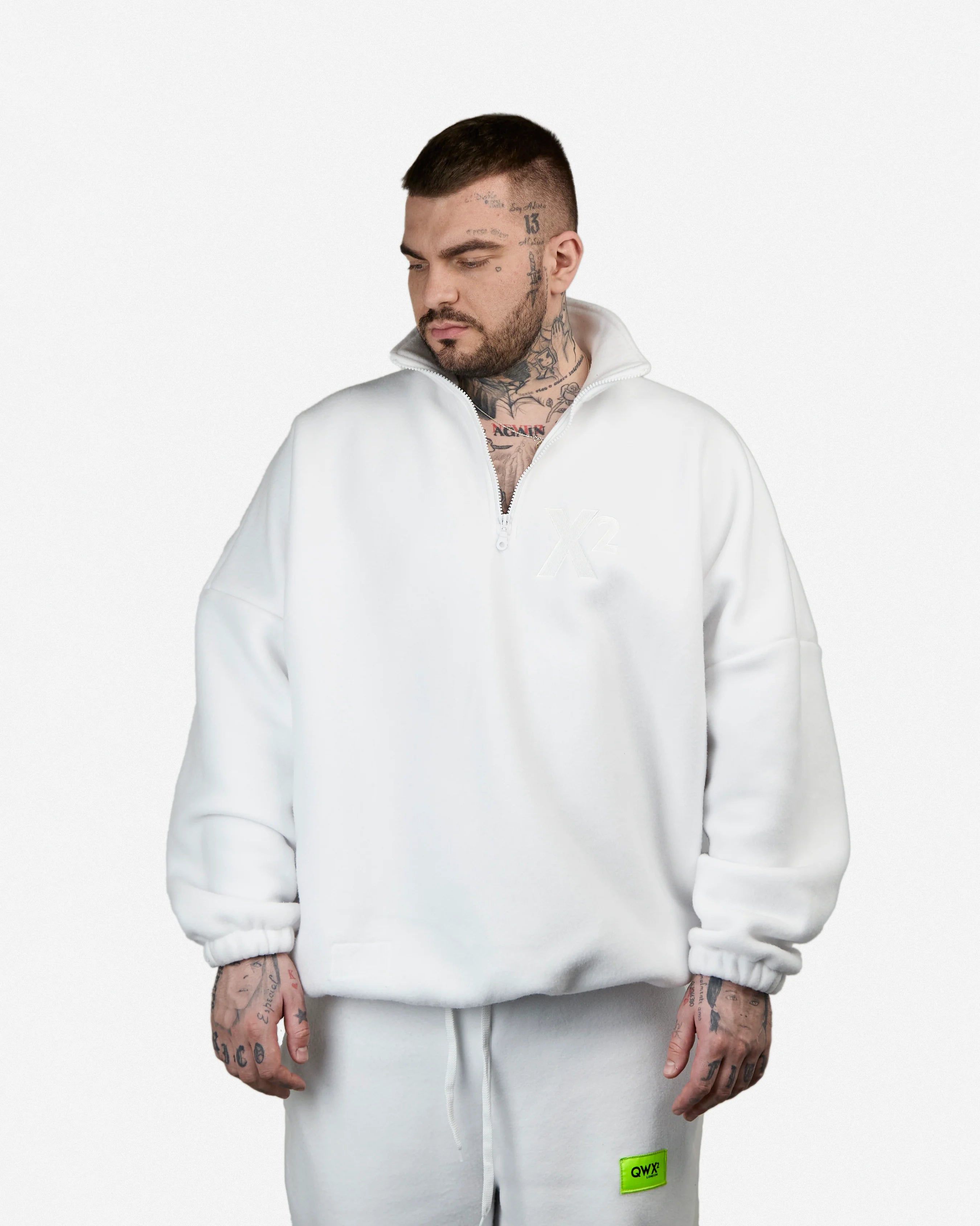 Sweater Fleece X2 Signal – White