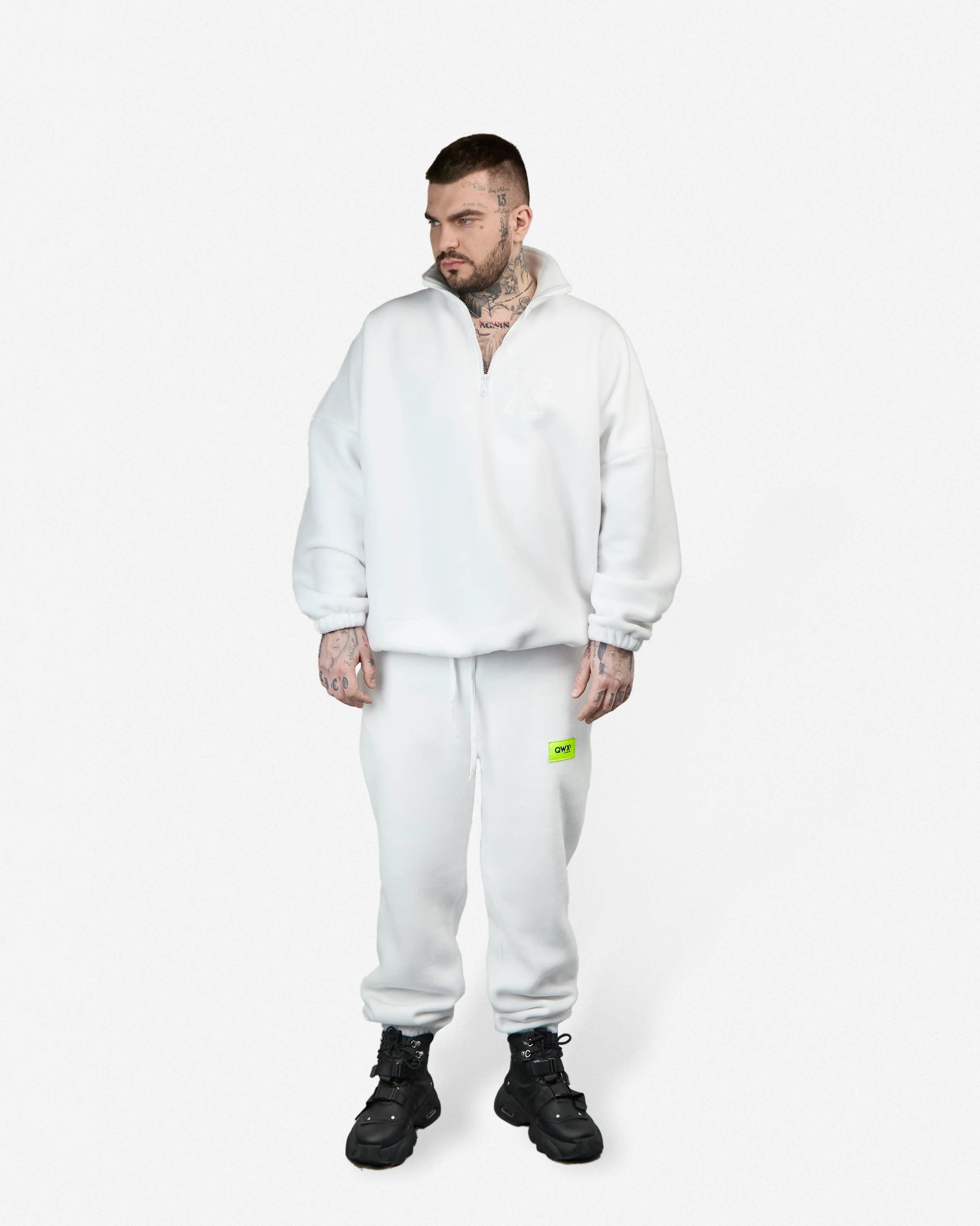Sweater Fleece X2 Signal – White
