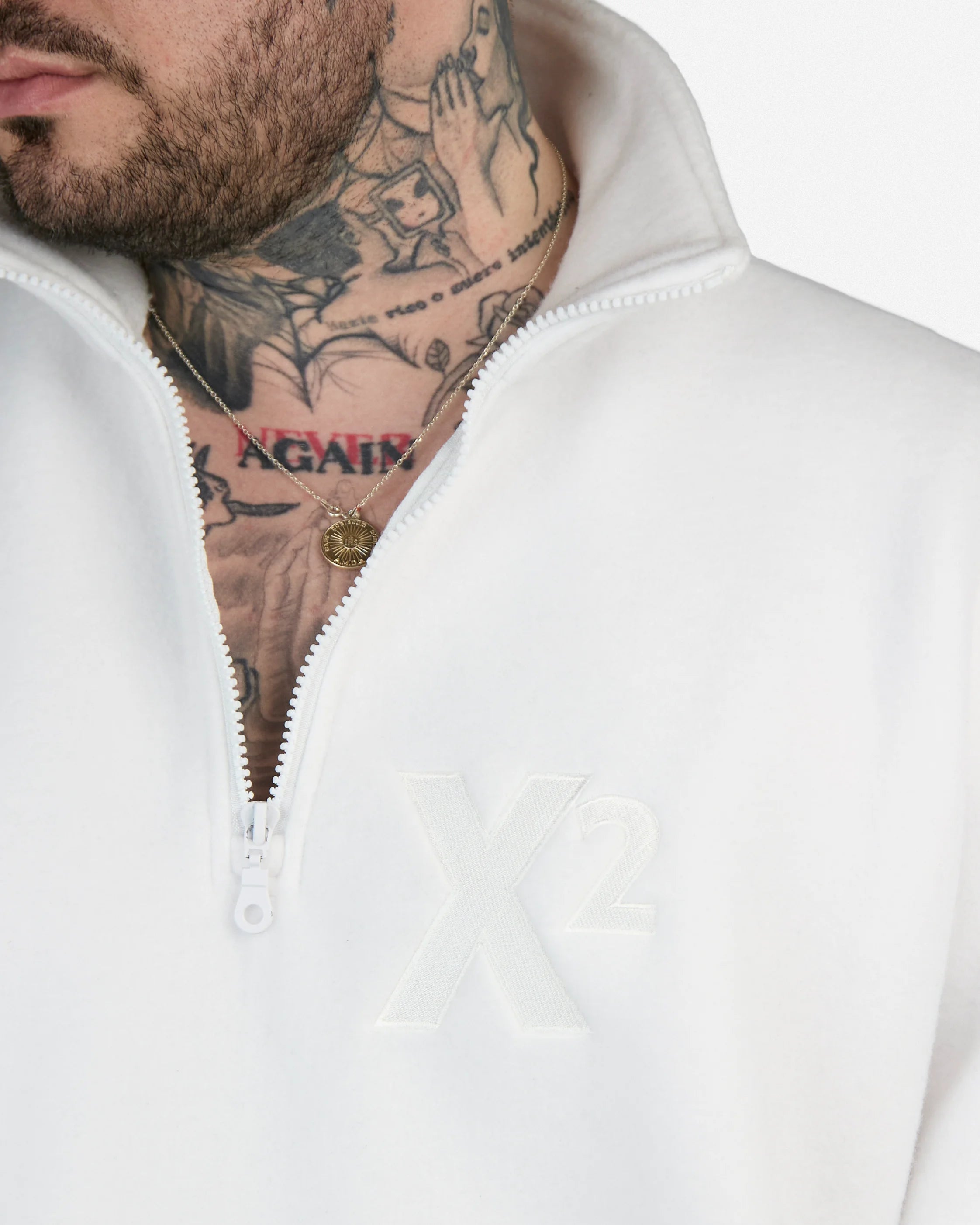 Sweater Fleece X2 Signal – White