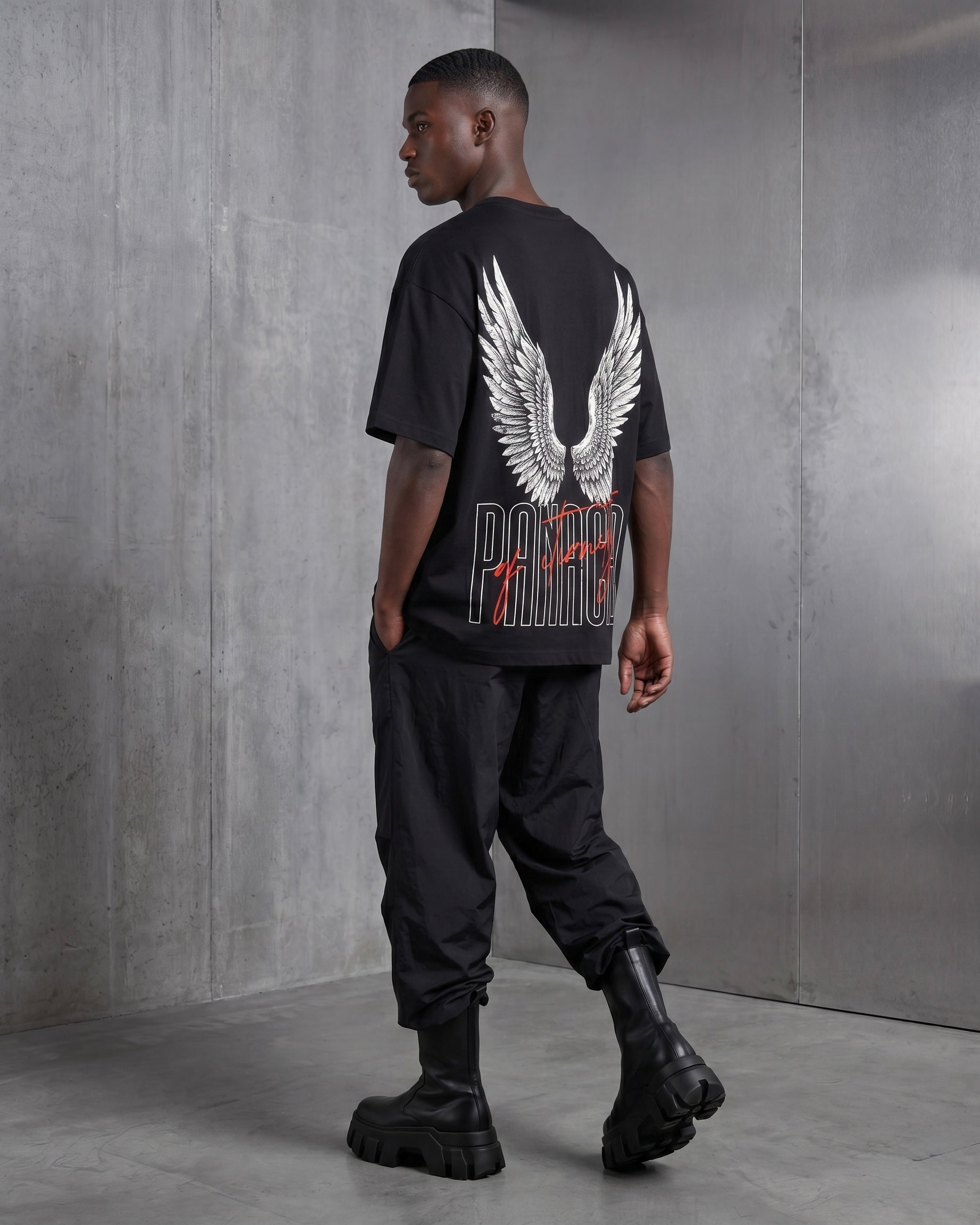 T-SHIRT PANACEA – SCHWARZ