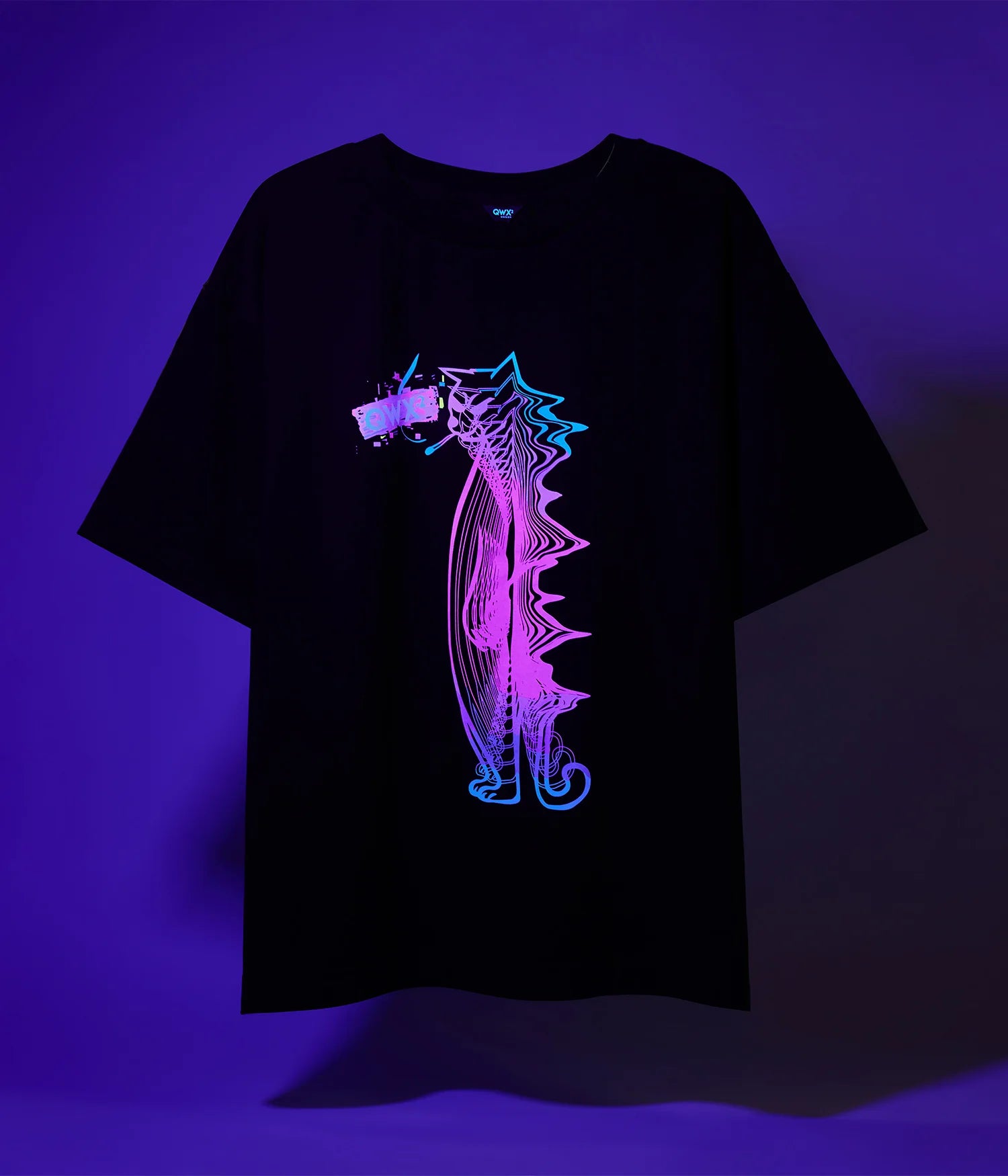 T-shirt Pink Techno UV – Tricky Cat