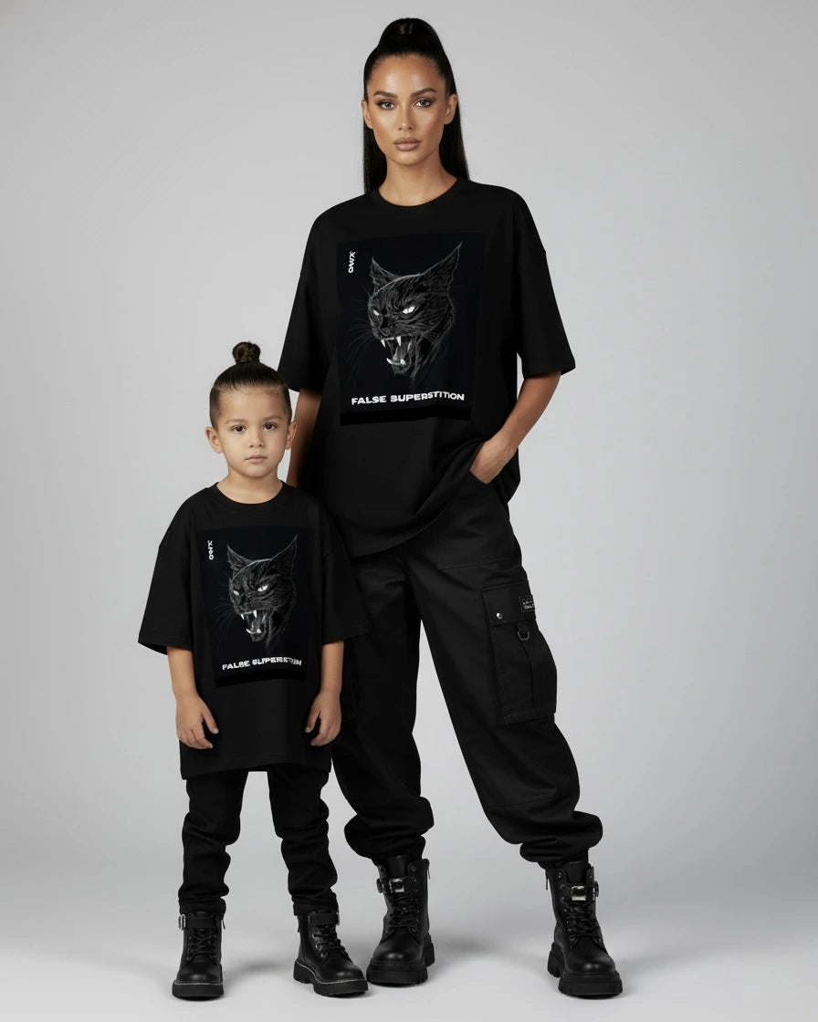 Tshirts False Superstition - Unisex Family Set: Adult + Kid