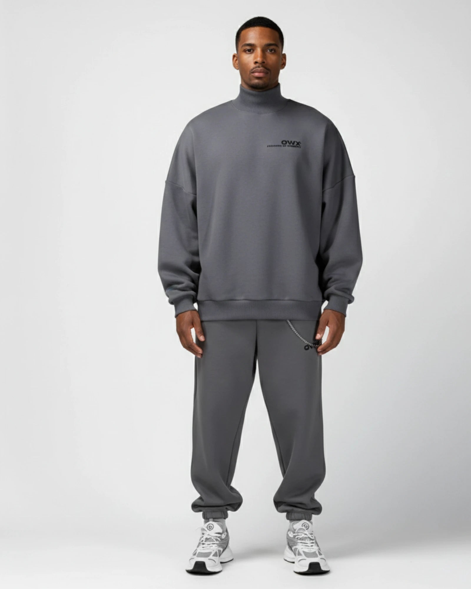 2-Piece Men Set: Sweater Eternity + Sweatpants Eternity - Grey