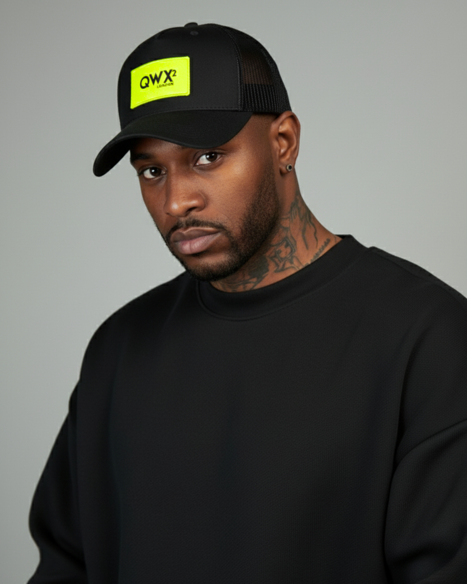 Gorra ELEVATE – Etiqueta amarilla neón