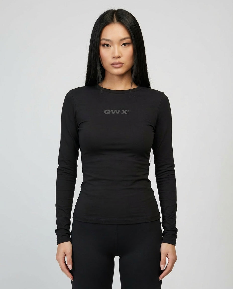 Maglia termica a maniche lunghe Core Skin – Nero