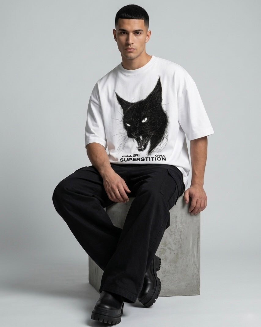 MAGLIETTA FALSE SUPERSTITION – BIANCO