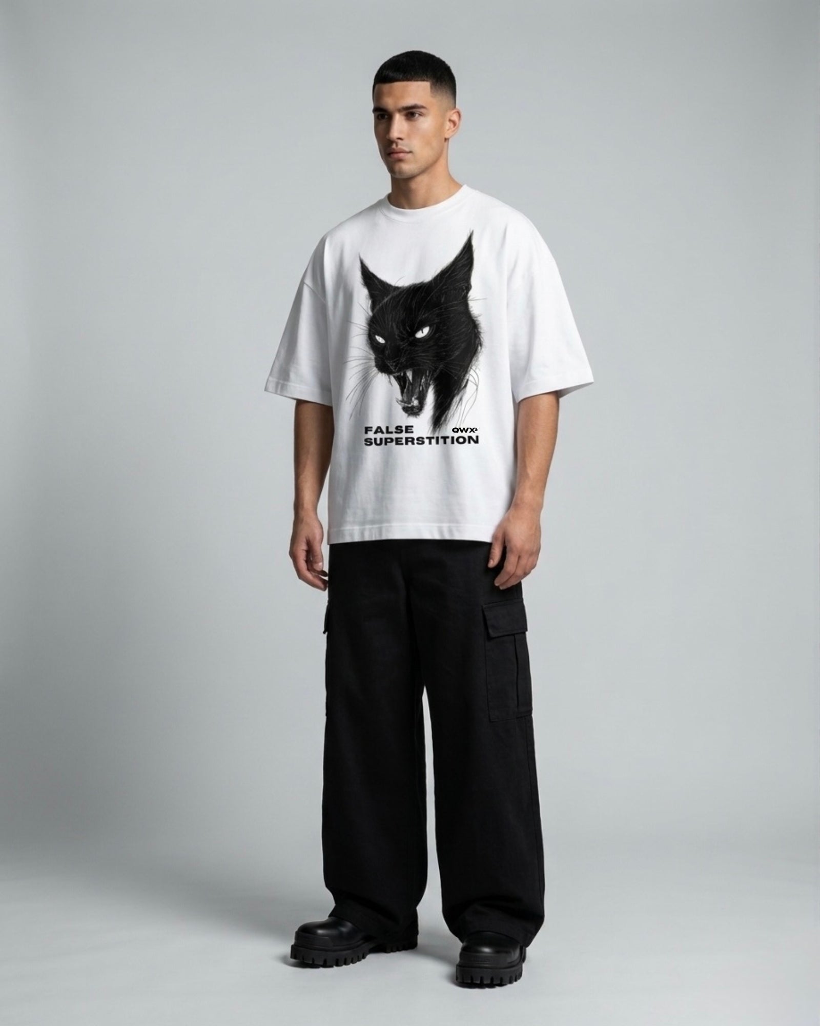 MAGLIETTA FALSE SUPERSTITION – BIANCO