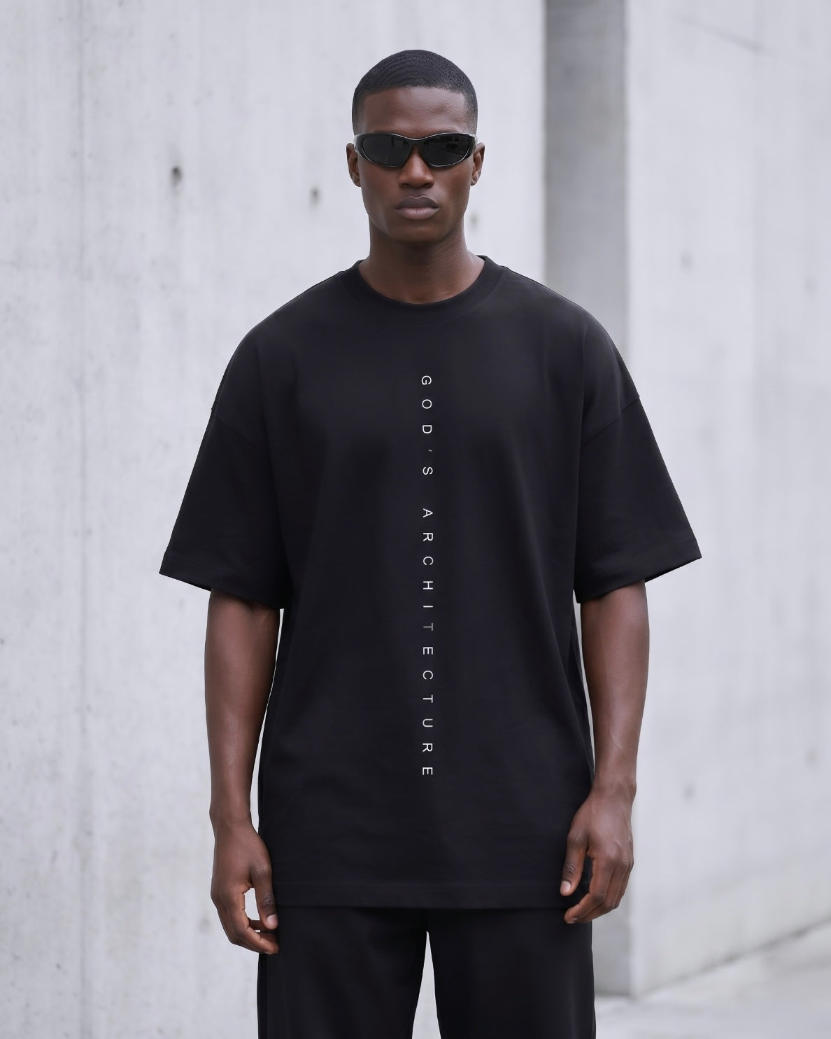 T-SHIRT GOD'S ARCHITECTURE – BLACK