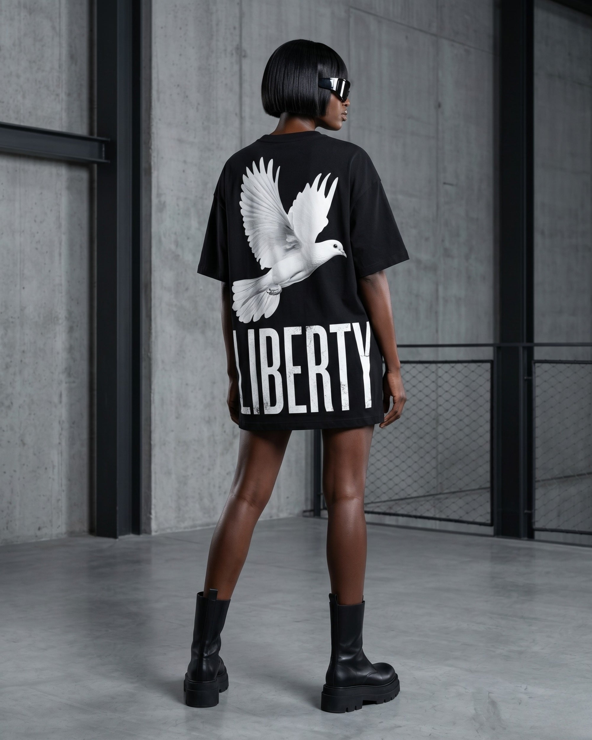 T-SHIRT LIBERTY – BLACK