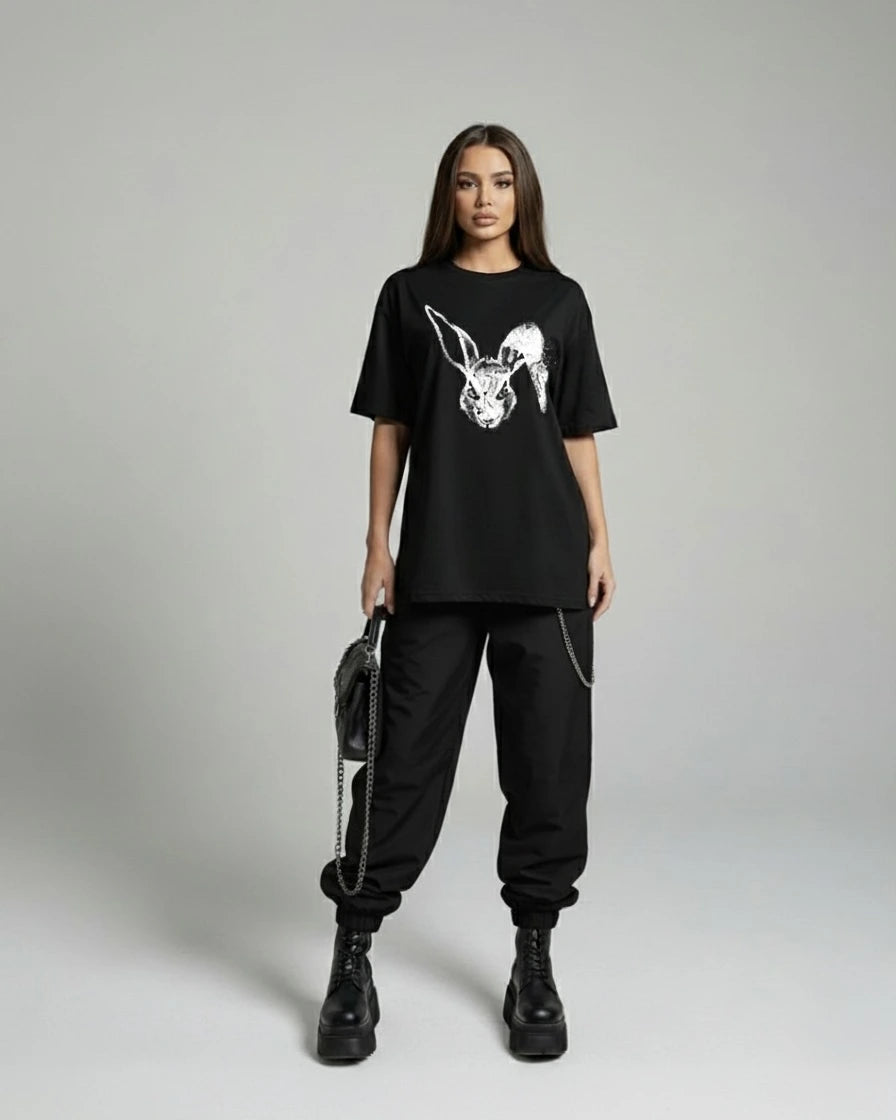 T-Shirt Bunny - Black