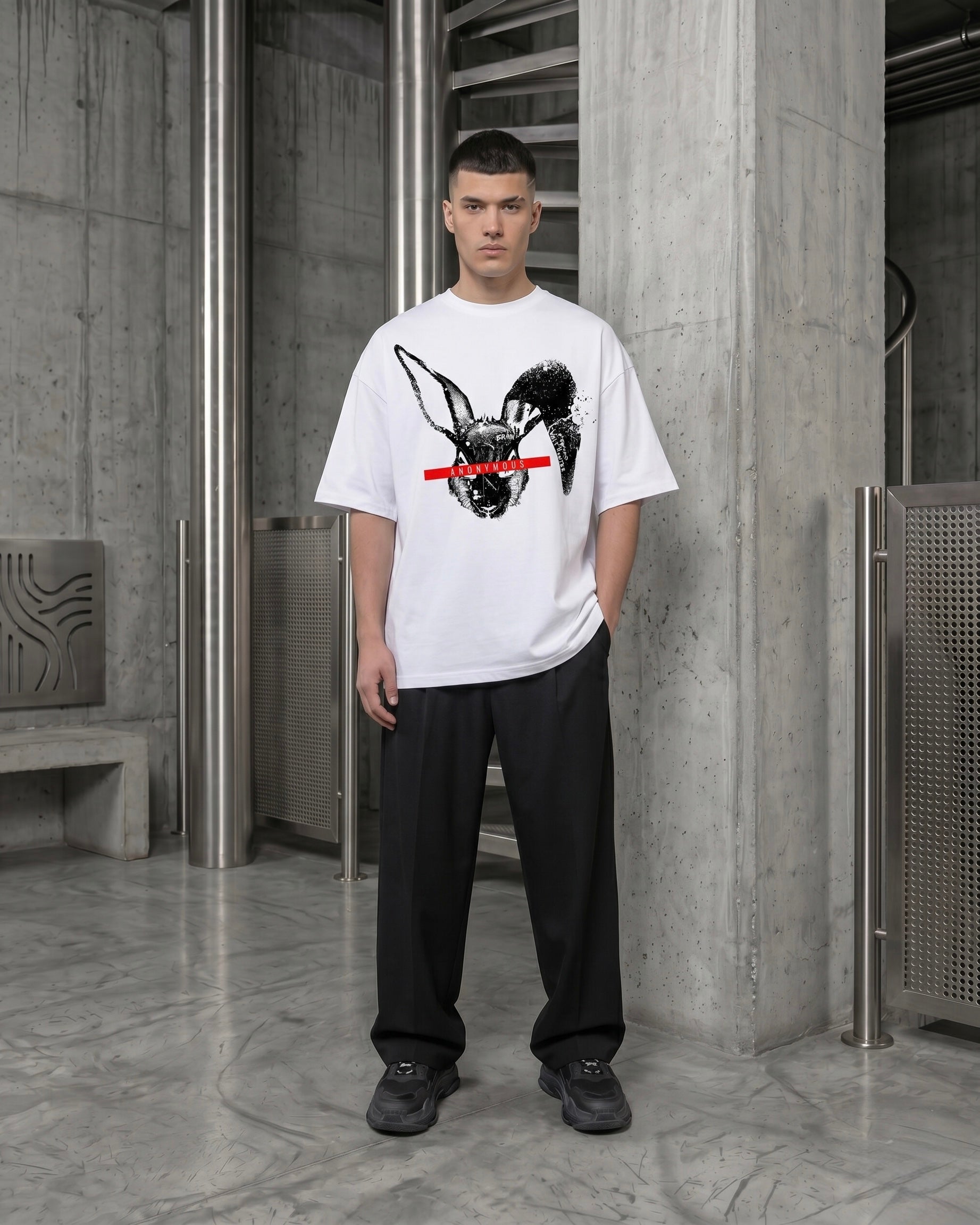 T-SHIRT ANONYMOUS – BIANCO