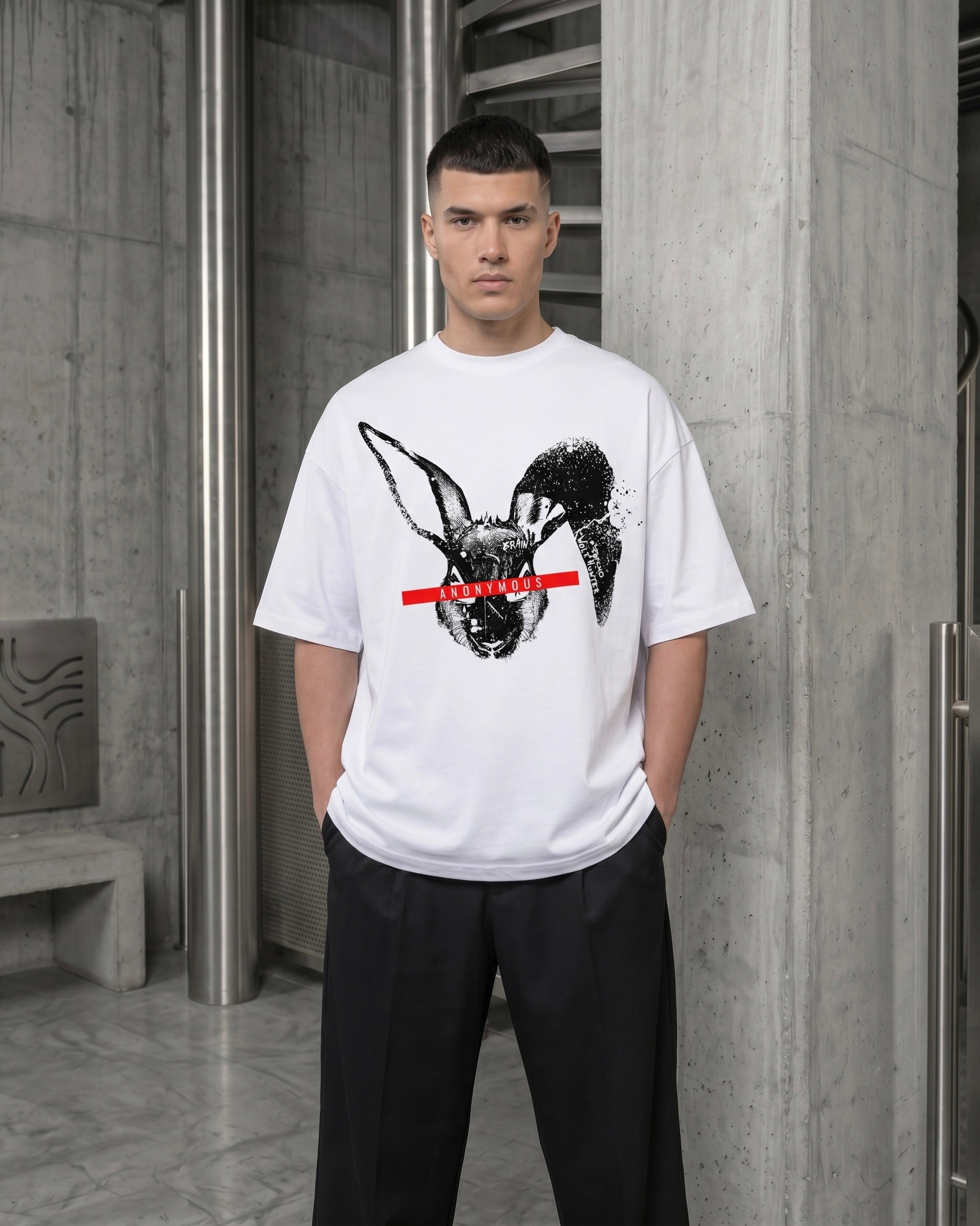 T-SHIRT ANONYMOUS – BIANCO