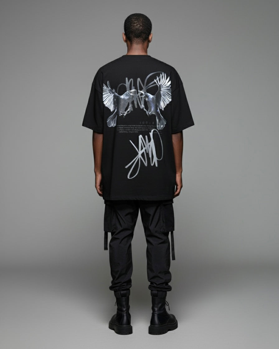 T-shirt BLACK WINGS – Black