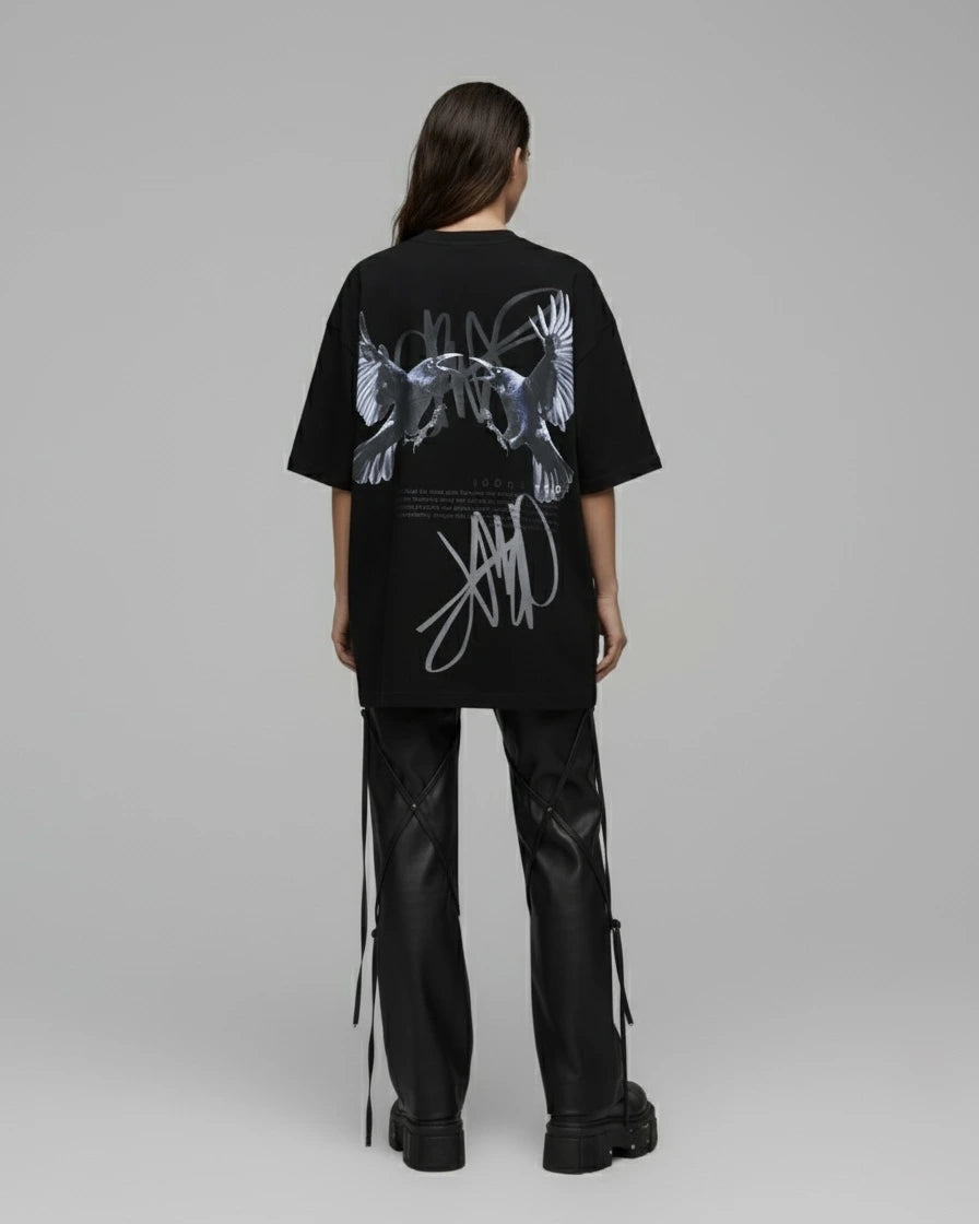 T-shirt BLACK WINGS – Black