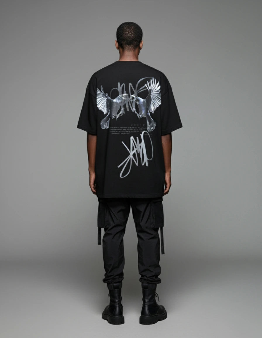 T-shirt BLACK WINGS – Black