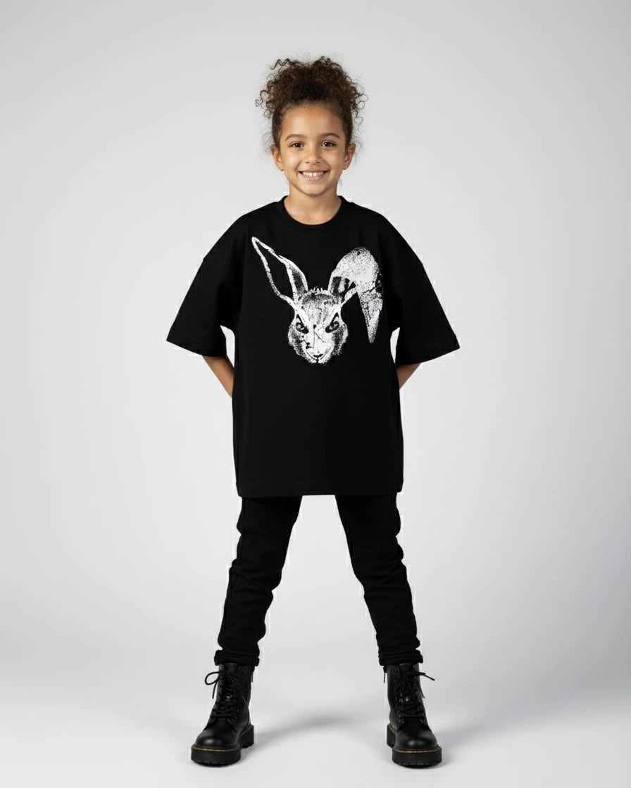 T-Shirt Bunny - Black - Kids