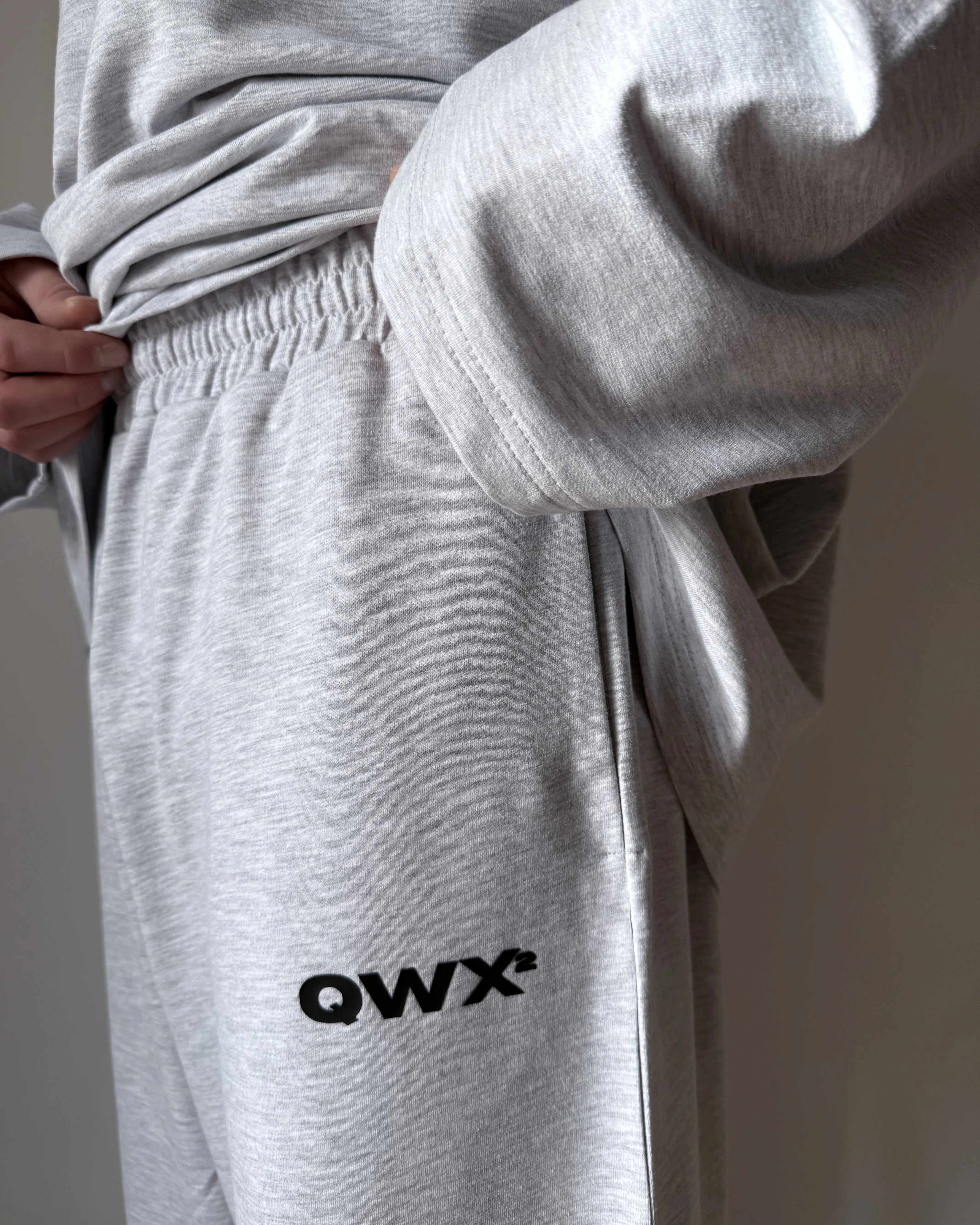 Wide-Leg Sweatpants Urban Melange Grey